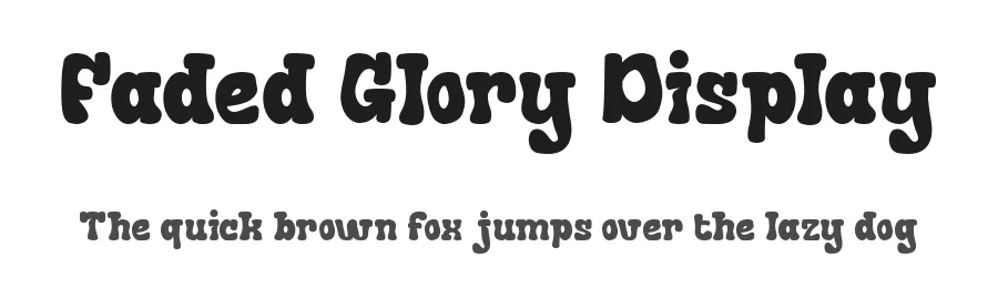 Faded Glory Display