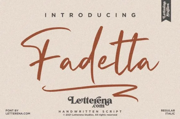 Fadetta Font by Letterena Studios — Script Handwritten Font