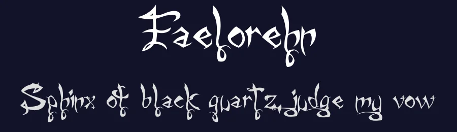 Faelorehn by Alphabet&Type® — Blackletter Font — thumbnail 2