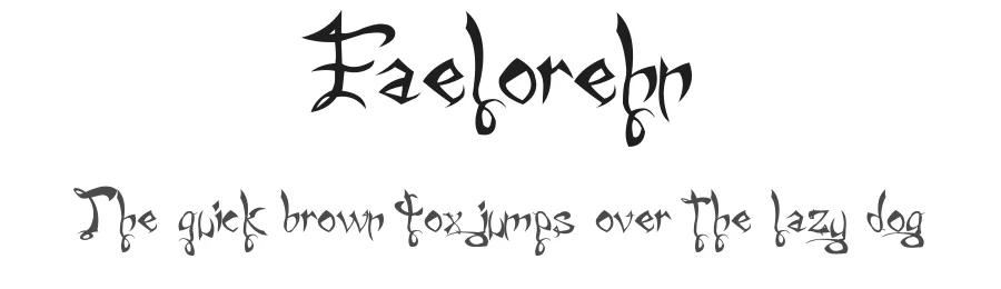 Faelorehn by Alphabet&Type® — Blackletter Font