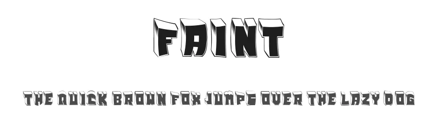 Faint by Vladimir Nikolic — Decorative Font