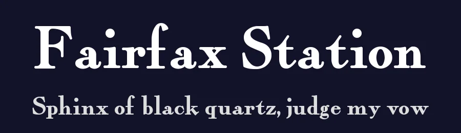 Fairfax Station by Nick's Fonts — Decorative Font — thumbnail 2