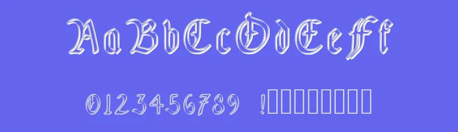 Fairland by D. L. — Blackletter Font — thumbnail 3