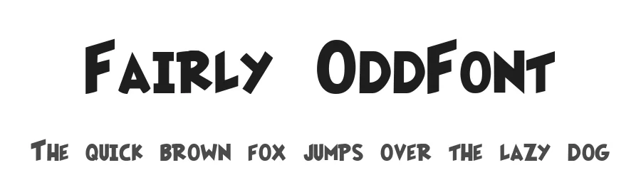 Fairly OddFont