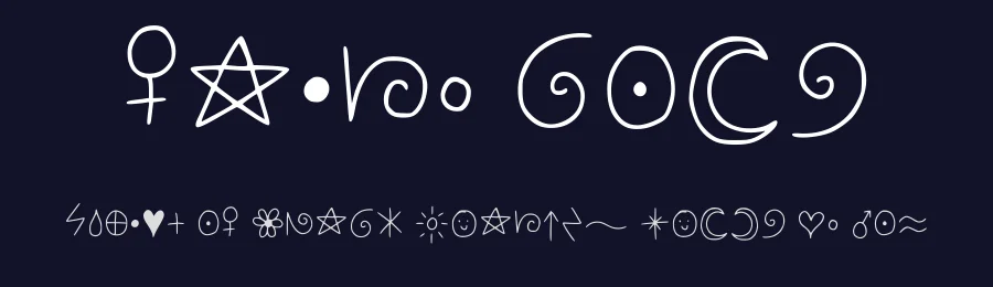 Fairy Code by Allie Bowie — Dingbats Font — thumbnail 2