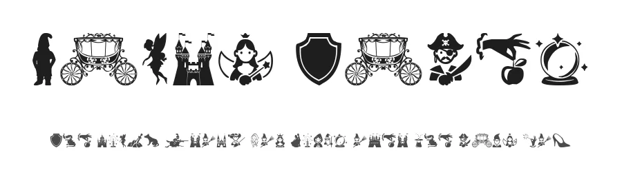 Fairy Tales by Woodcutter — Dingbats Font