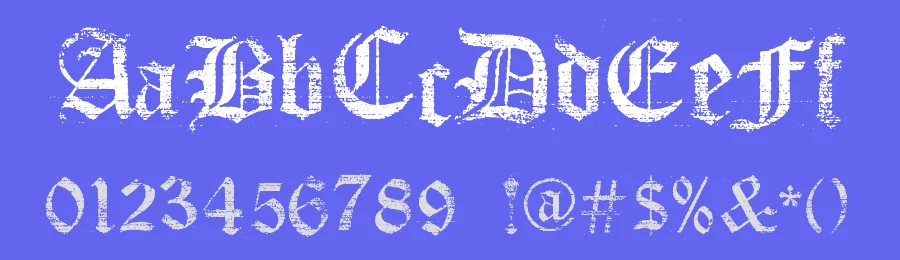 Faith Collapsing by nihilschiz — Blackletter Font — thumbnail 3