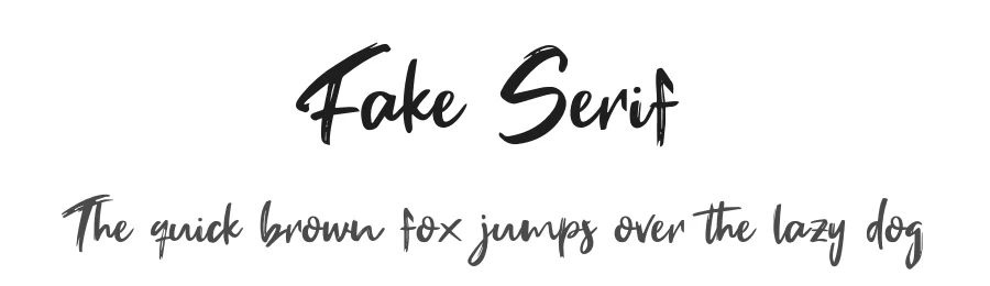 Fake Serif