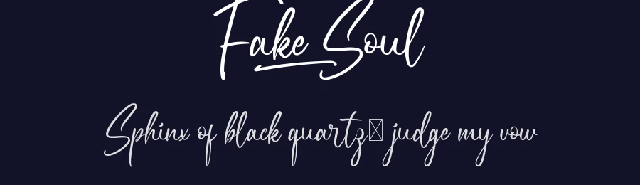 Fake Soul by VinType — Script Handwritten Font — thumbnail 2