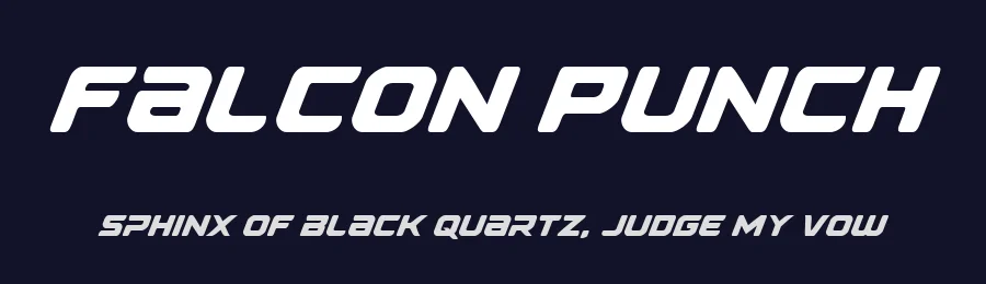 Falcon Punch by Iconian Fonts — Display Font — thumbnail 2
