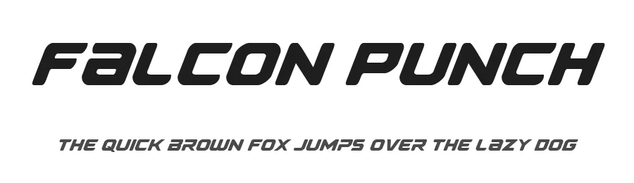 Falcon Punch by Iconian Fonts — Display Font