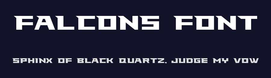 Falcons Font by Atlanta Falcons — Display Font — thumbnail 2