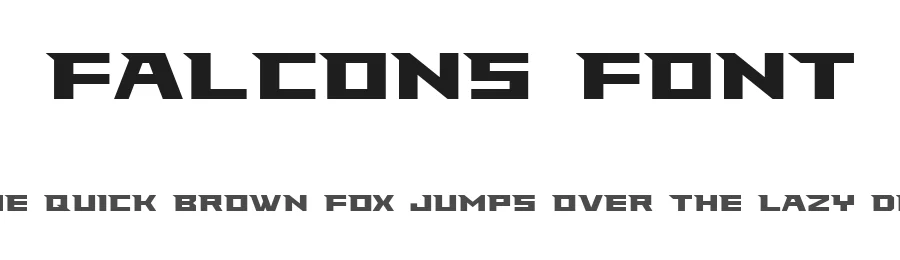 Falcons Font by Atlanta Falcons — Display Font
