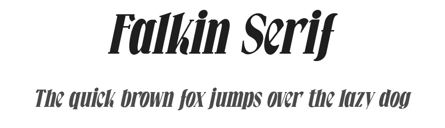 Falkin Serif