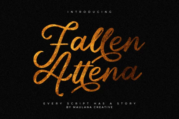 Fallen Attena Font by Maulana Creative — Script Handwritten Font
