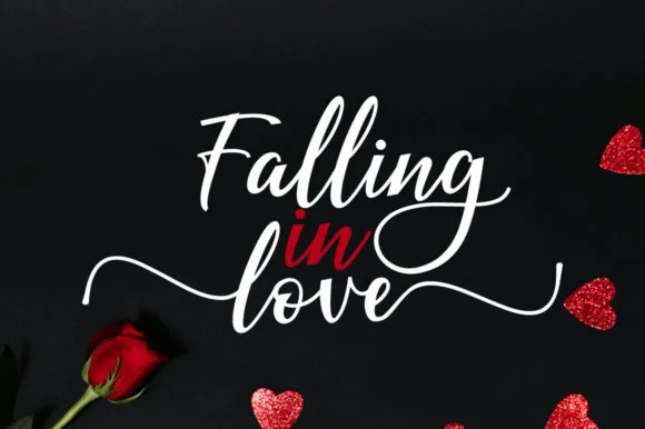Falling in Love Font by masinong — Script Handwritten Font
