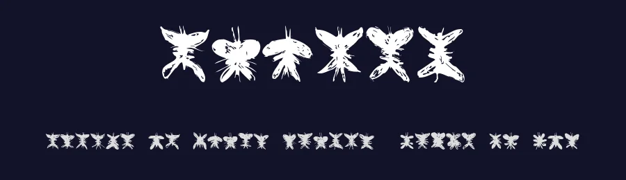 Falter by Vladimir Nikolic — Dingbats Font — thumbnail 2
