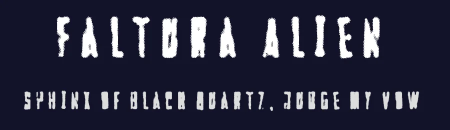 Faltura Alien by Måns Grebäck — Decorative Font — thumbnail 2