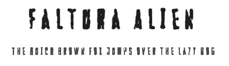 Faltura Alien by Måns Grebäck — Decorative Font