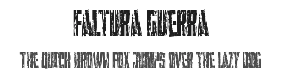 Faltura Guerra by Måns Grebäck — Decorative Font