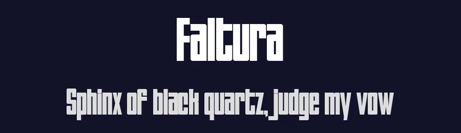 Faltura by Måns Grebäck — Sans Serif Font — thumbnail 2