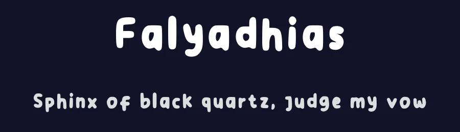 Falyadhias by Falyadhia — Script Handwritten Font — thumbnail 2