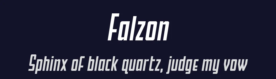 Falzon by Iconian Fonts — Sans Serif Font — thumbnail 2