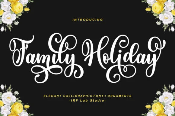 Family Holiday Font by IRF Lab Studio — Script Handwritten Font
