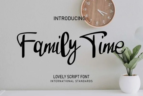 Family Time Font by shiddiq.art by shiddiq.art — Script Handwritten Font