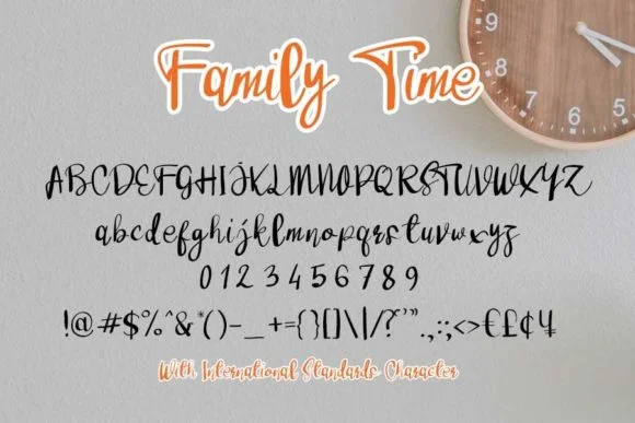 Family Time Font by shiddiq.art by shiddiq.art — Script Handwritten Font — thumbnail 4