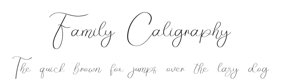 Family Caligraphy