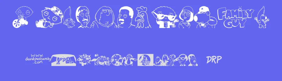 Family Guy Giggity by xstreamed.tv — Dingbats Font — thumbnail 3
