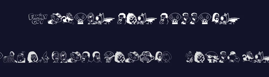Family Guy Giggity by xstreamed.tv — Dingbats Font — thumbnail 2