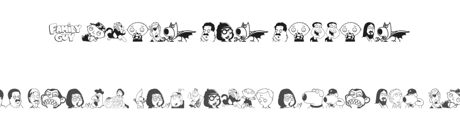 Family Guy Giggity by xstreamed.tv — Dingbats Font