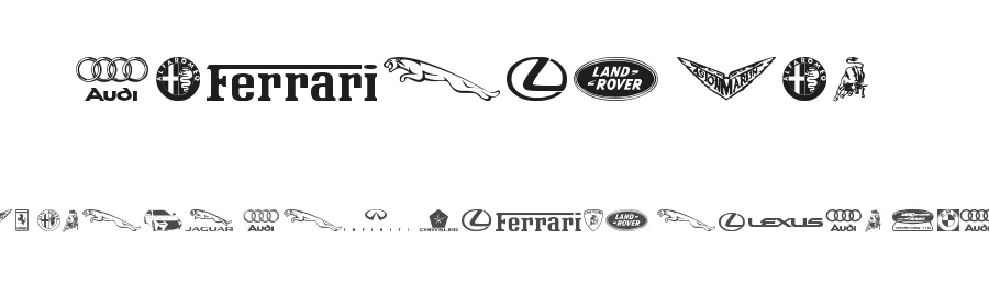 Famous Car 1 by Ding Bang — Dingbats Font