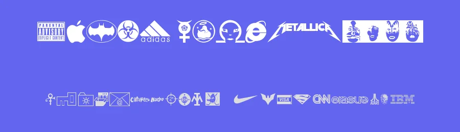 Famous Logos by Jmd — Dingbats Font — thumbnail 3