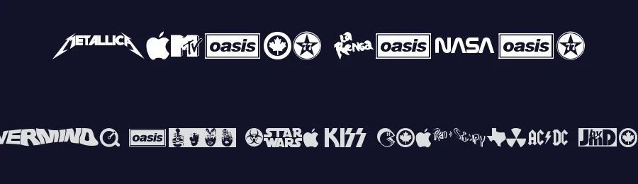 Famous Logos by Jmd — Dingbats Font — thumbnail 2