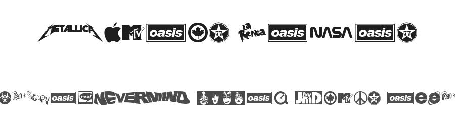 Famous Logos by Jmd — Dingbats Font