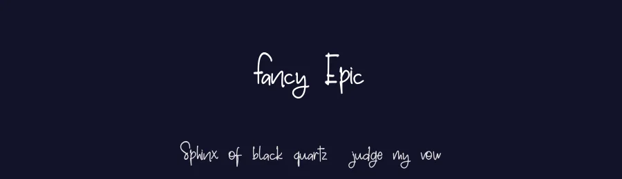 Fancy Epic by Muchamad Fachrul — Script Handwritten Font — thumbnail 2