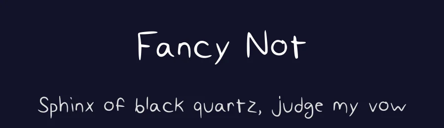 Fancy Not by Mike — Script Handwritten Font — thumbnail 2