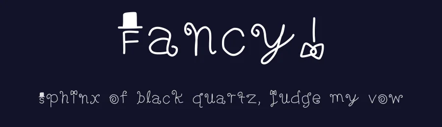 Fancy! by Geronimo Font Studios — Decorative Font — thumbnail 2