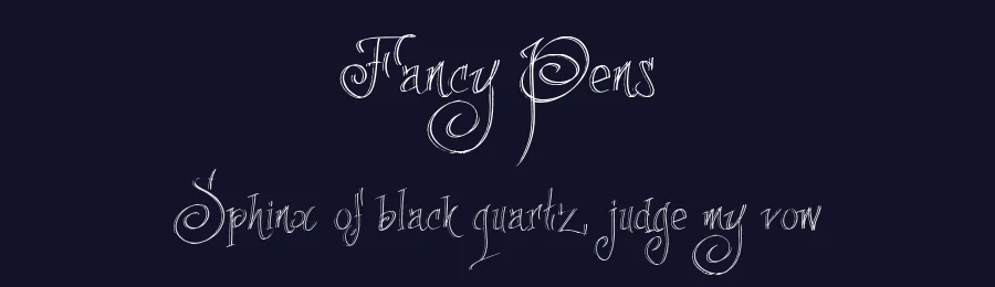 Fancy Pens by JOEBOB graphics — Decorative Font — thumbnail 2