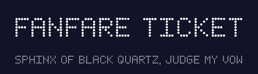 Fanfare Ticket by Iconian Fonts — Display Font — thumbnail 2