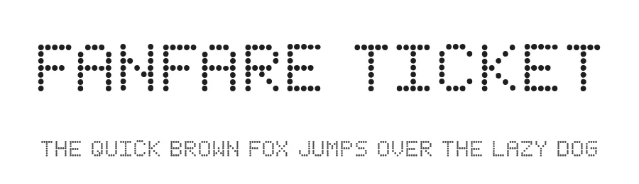 Fanfare Ticket by Iconian Fonts — Display Font