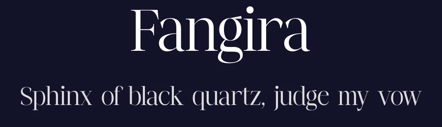 Fangira by Storytype Studio — Serif Font — thumbnail 2