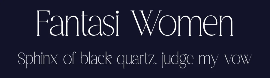 Fantasi Women by Gatype — Serif Font — thumbnail 2