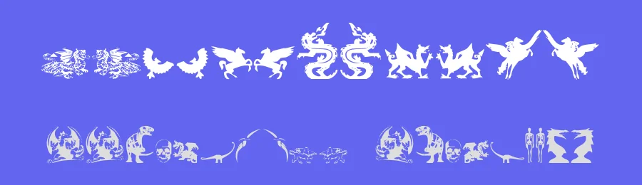 Fantastic Creatures by Iconian Fonts — Dingbats Font — thumbnail 3
