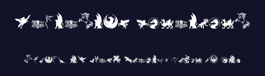 Fantastic Creatures by Iconian Fonts — Dingbats Font — thumbnail 2