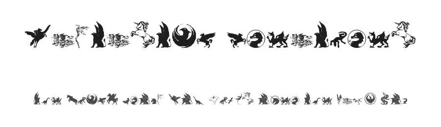 Fantastic Creatures by Iconian Fonts — Dingbats Font