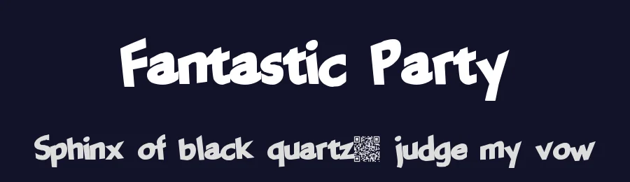 Fantastic Party by Xerographer Fonts — Decorative Font — thumbnail 2